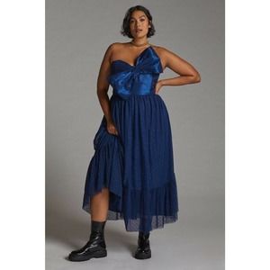 New Plus Size Anthropologie Hutch Tulle Bow-Tie Midi Dress Size 20W